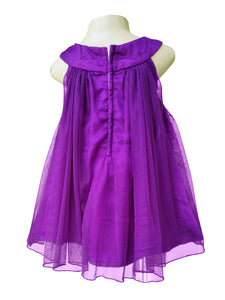 Faye Purple Net Swing Dress