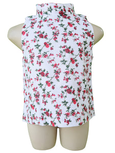 Top for Girls_Faye Red Floral Crop Top
