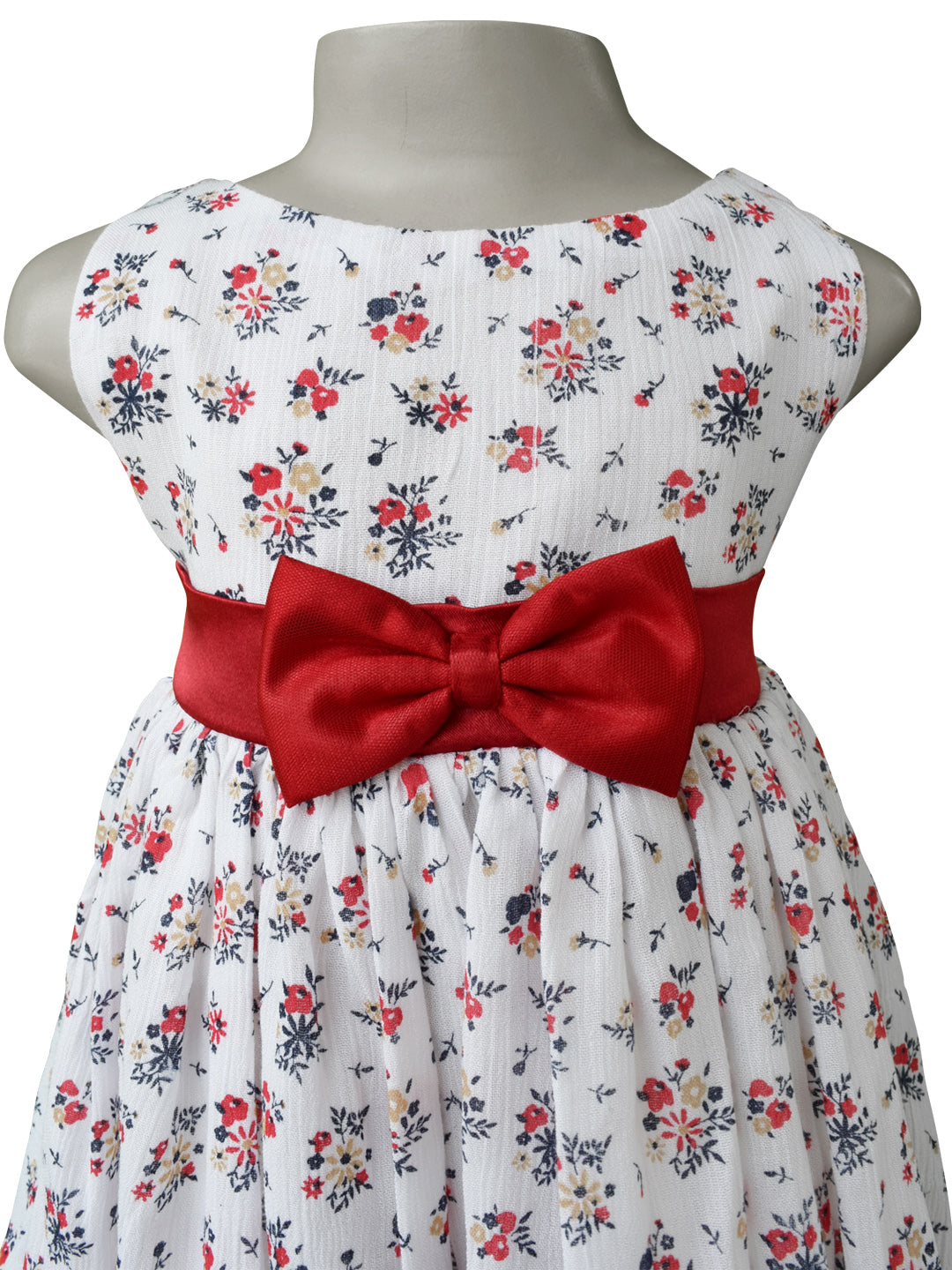 Buy Merge Design Beige Floral Print Dress For Girls Online  Aza Fashions