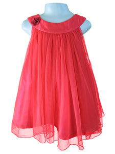Baby dresses_Faye Red Net Swing Dress