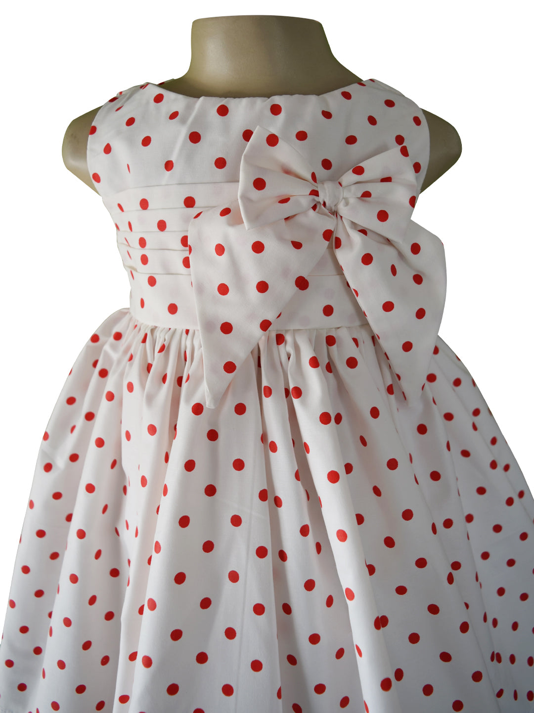 Faye Red Polka Dot Dress for kids