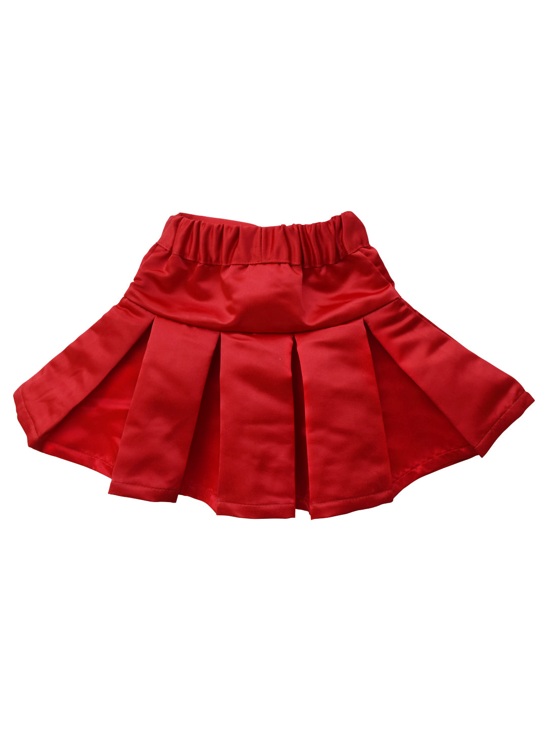 Skirts_Faye Red Satin Skirt