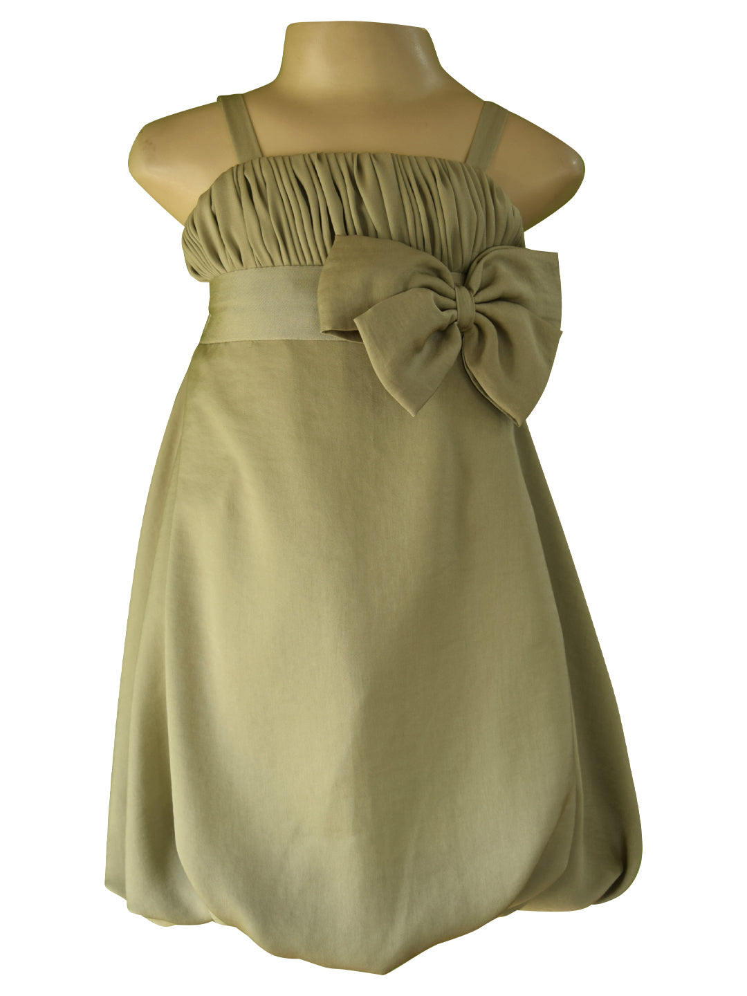 Girls Dresses_Faye Sage Green Strappy Dress