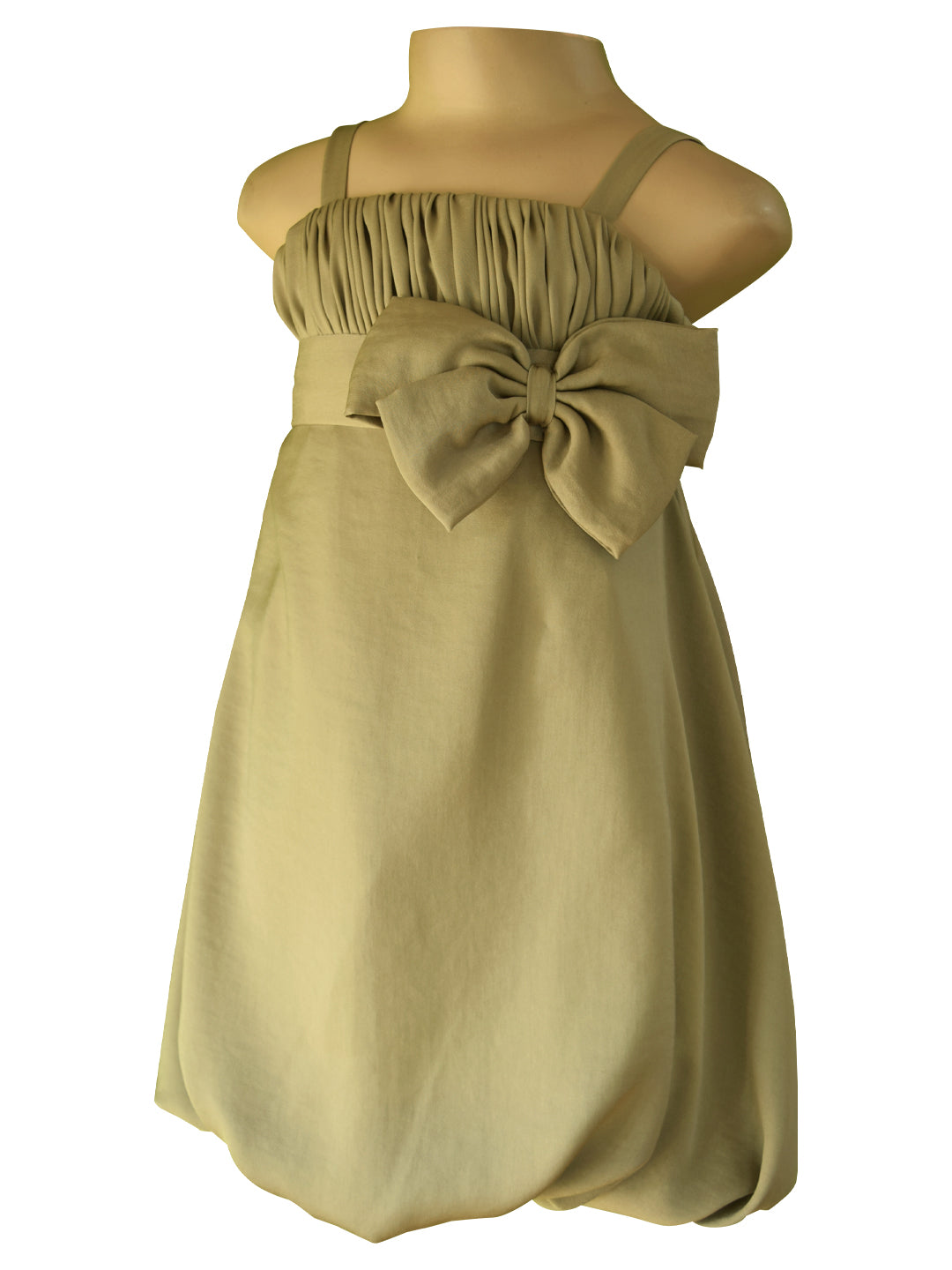 Faye Sage Green Strappy Dress for girls