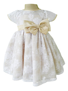 Dress for Girls_Faye White & Champagne Dress