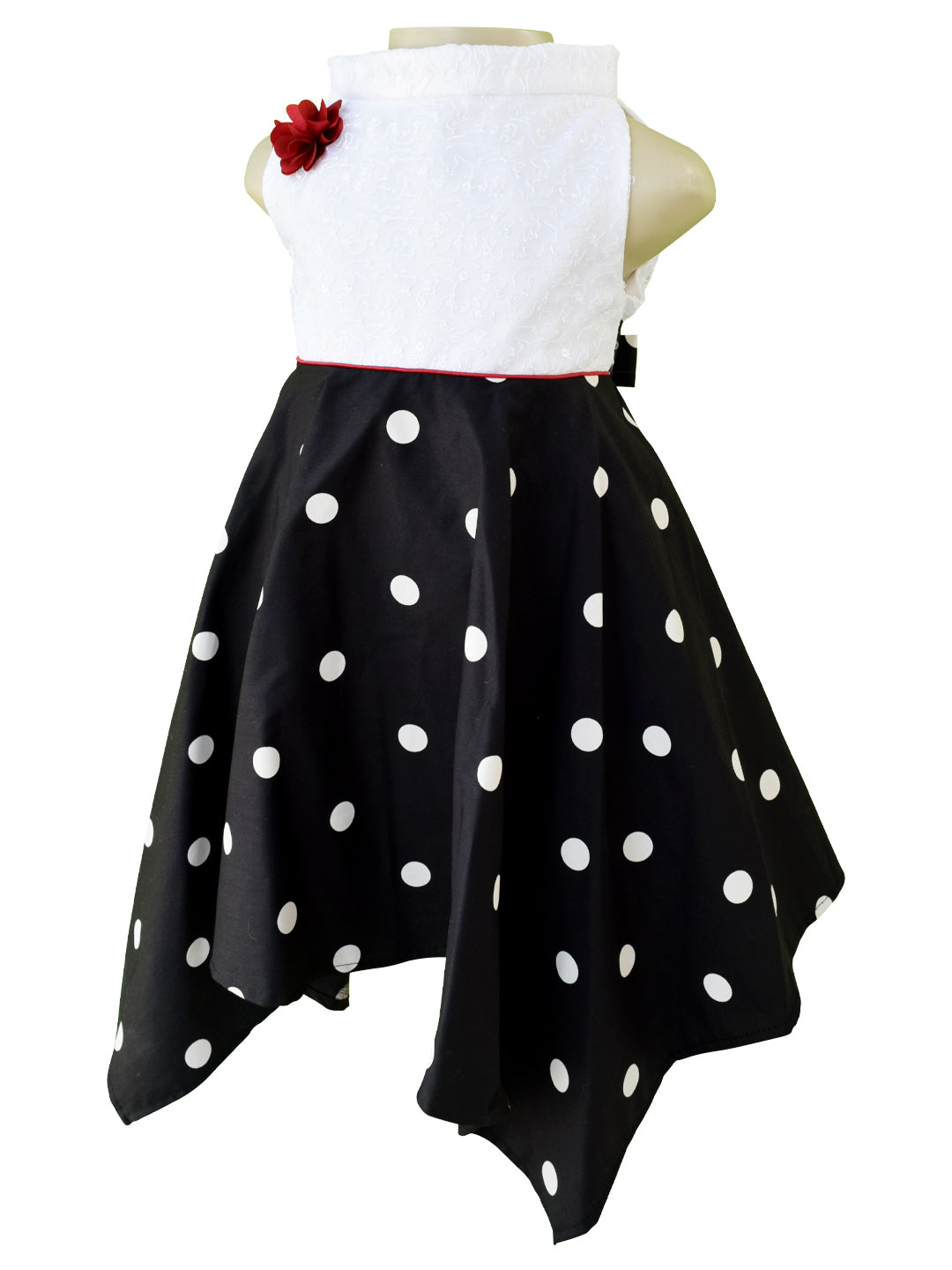 Buy Qurvii Black  White Polka Dot Maxi Dress for Women Online  Tata CLiQ