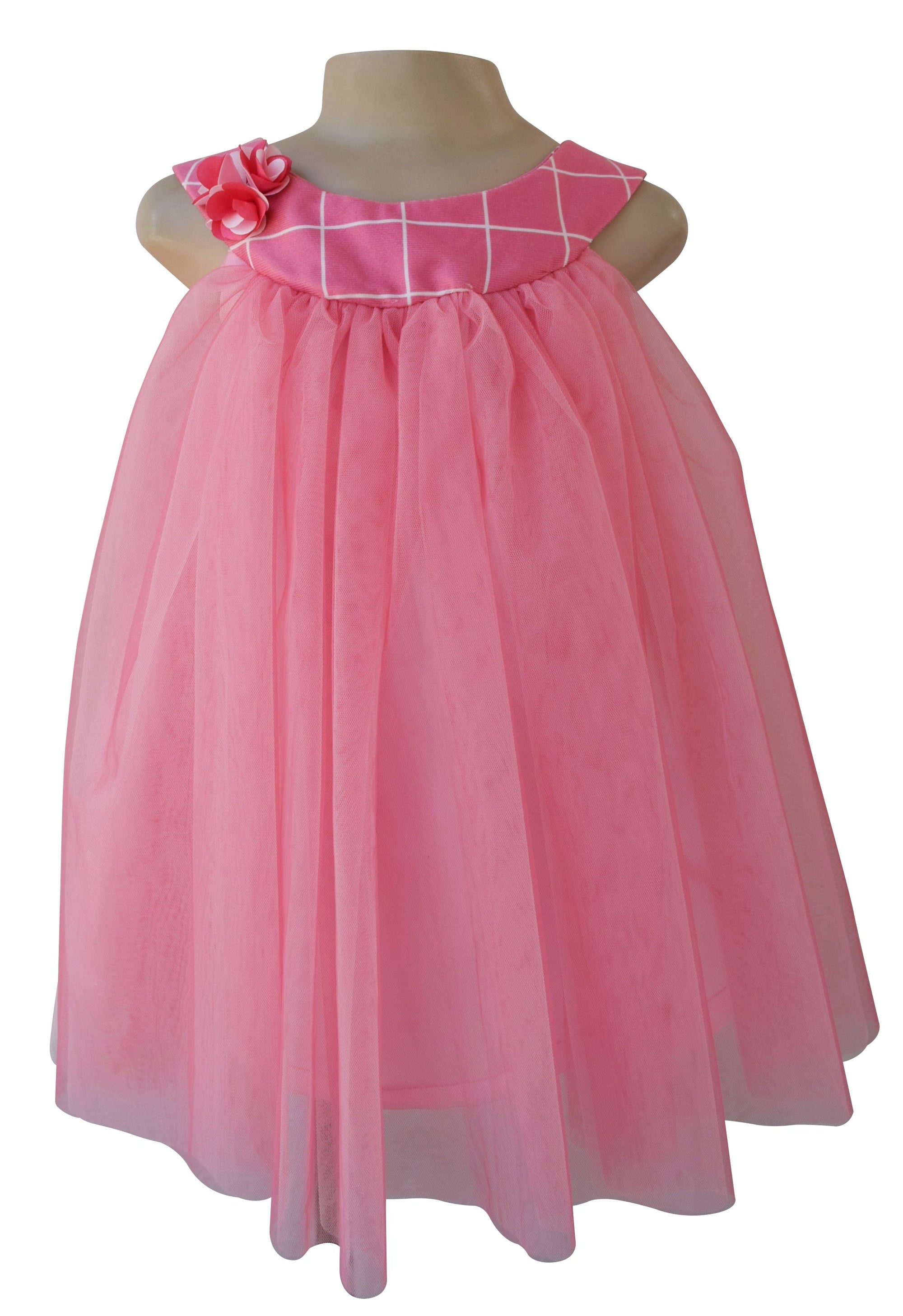 kids wear_Faye Two-tone Pink Dress