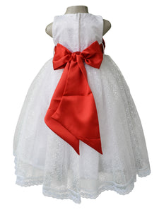 White Gown with red bow_faye