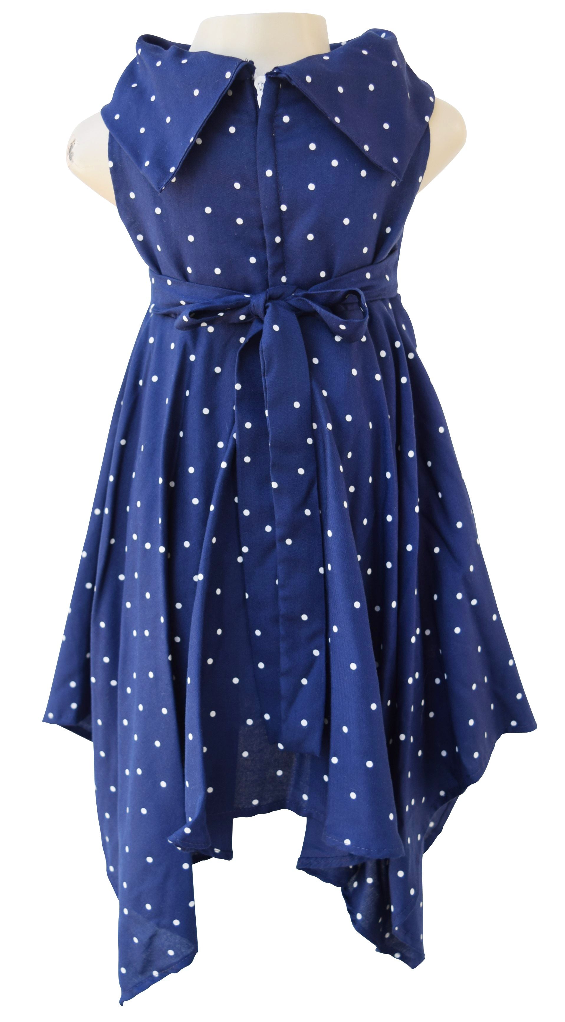 Kerchief Dress_Faye Blue Viscose Dress