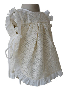 Dress for baby girl_Faye Cream Baby Dress