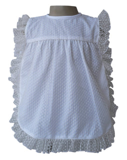 Baby Dress_Faye Ivory Dot Baby Dress