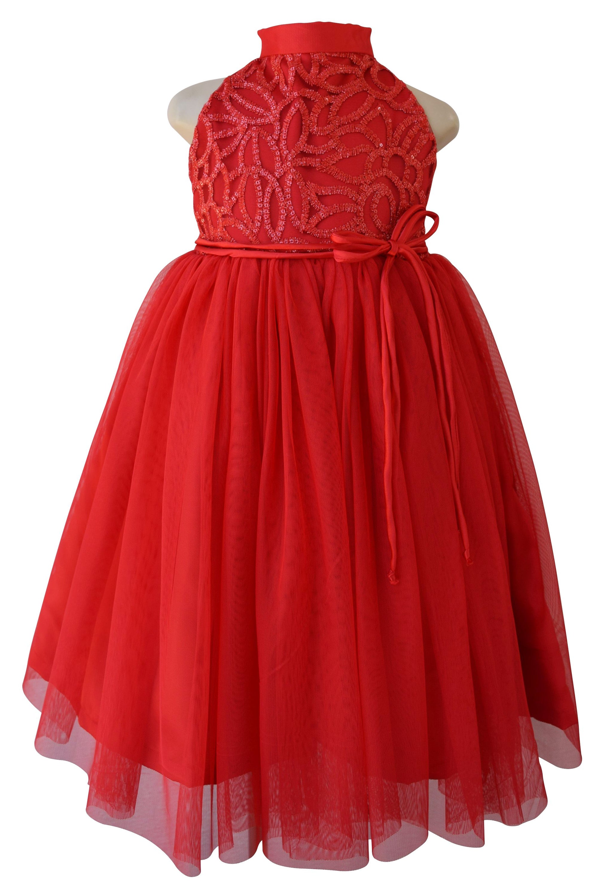 Buy THE LONDON STORE Baby Girl's Red Organza Kids Ball Gown (2-Years, Red)  at Amazon.in