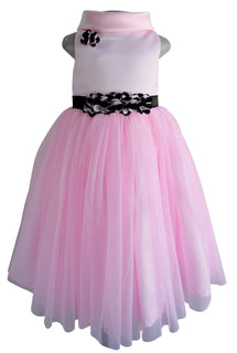 Faye Pink Cowl Neck Gown for Girls