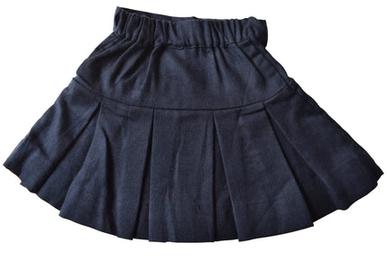Kidswear_Faye Blue Pleated Twill Skirt
