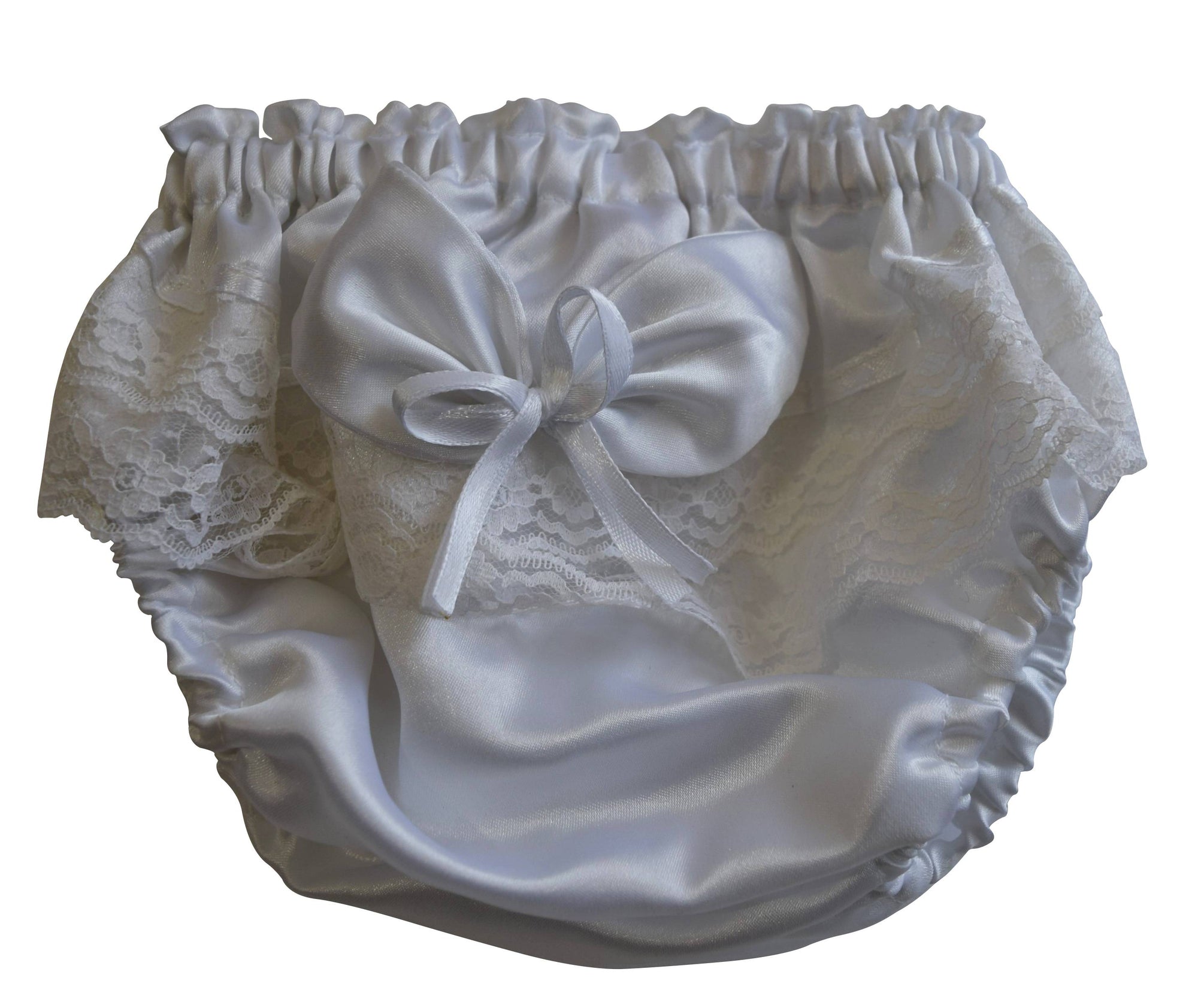 New born bloomers_White Satin Bloomers