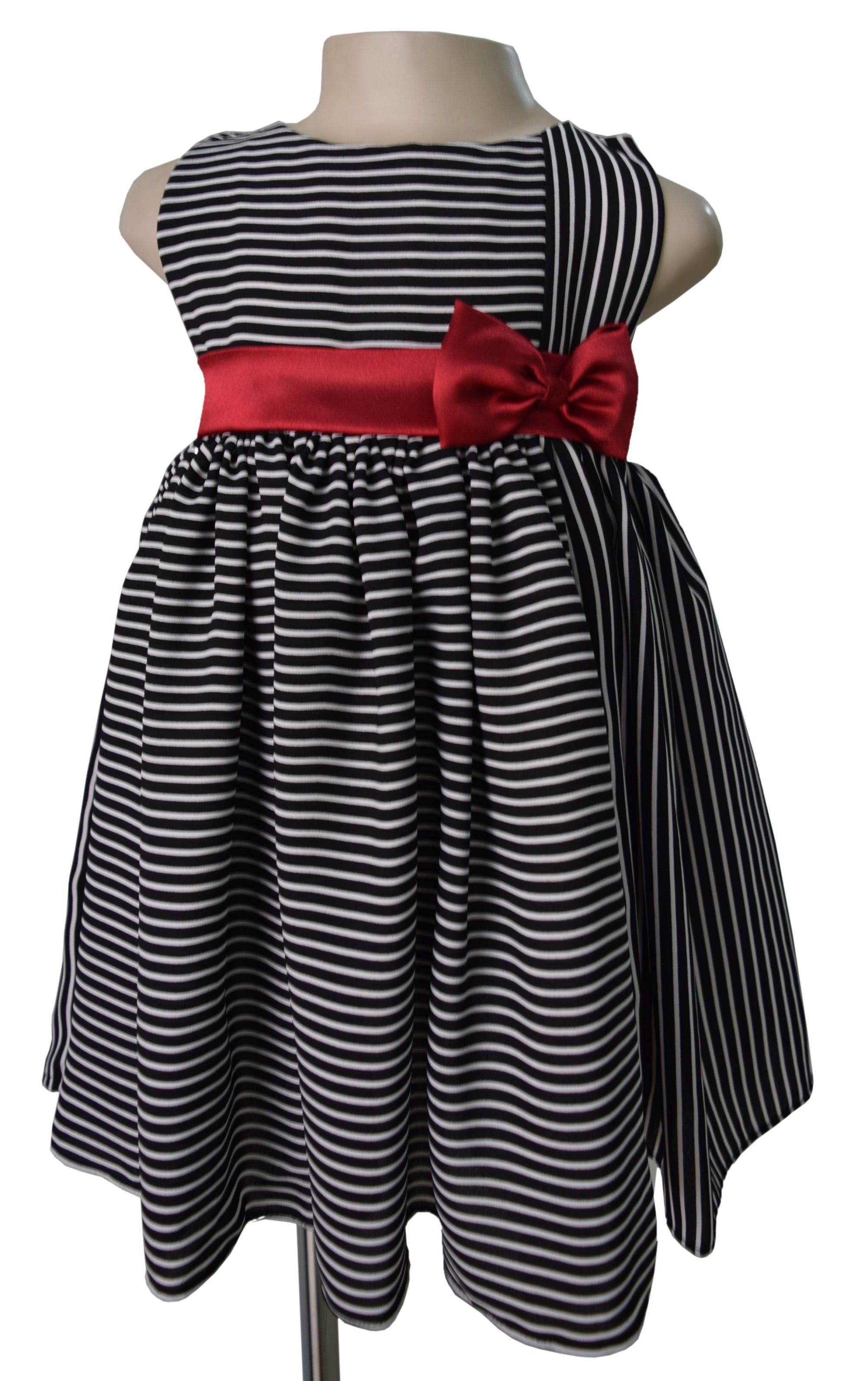 Faye Black & White Stripes Dress