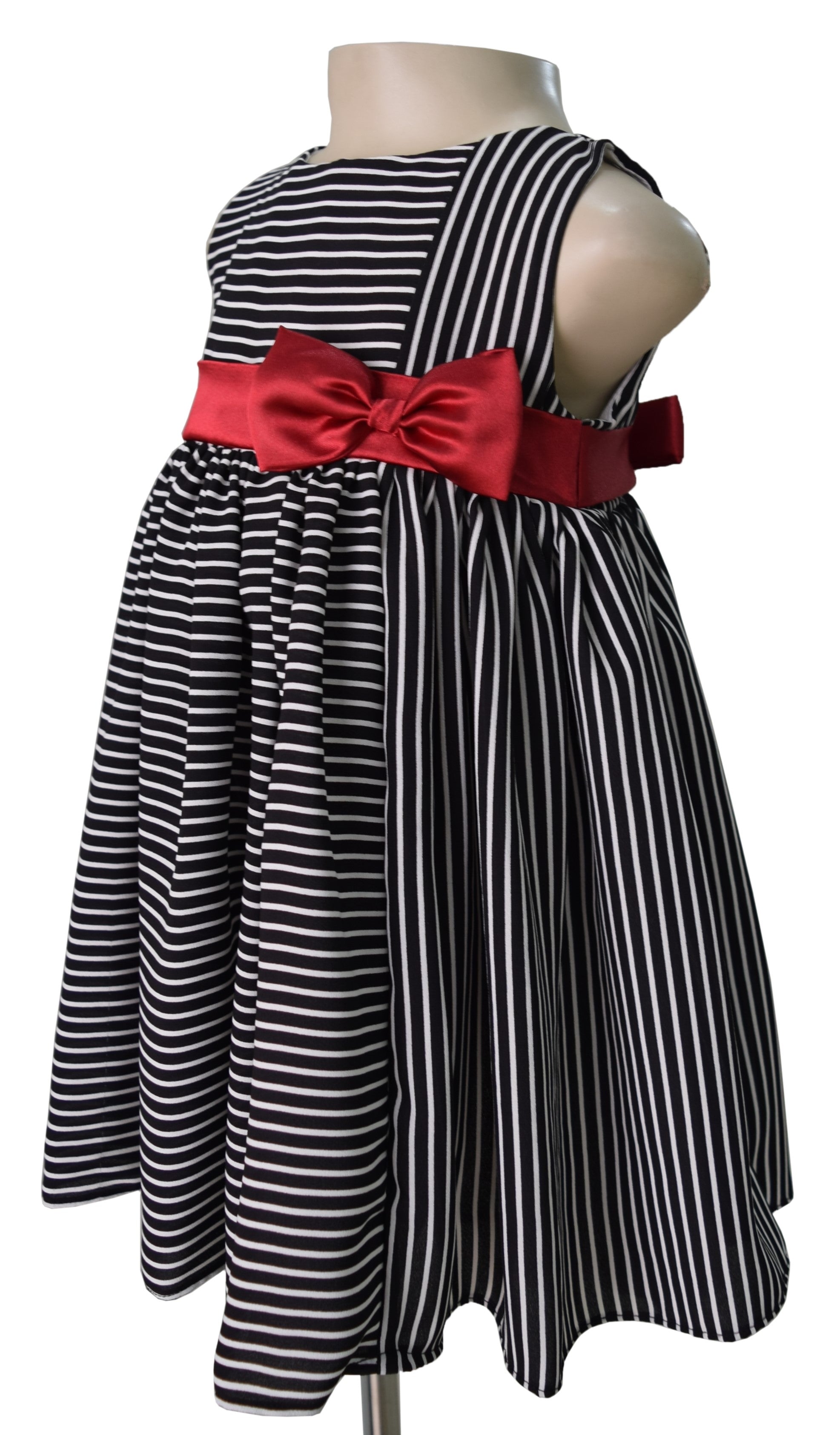 Faye Black & White Stripes Dress